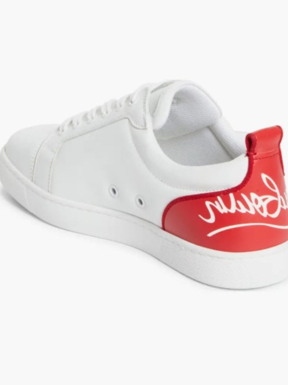 NEW Christian Louboutin Fun Louis Junior Sneakers LowTop LaceUp Leather Flats 42